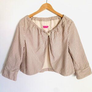 BCBGirls Cotton Seer Sucker Striped Jacket (fits like Small)